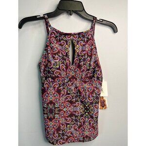 BNWT Womens Ellen Tracy Bathing Suit Top - Size 8